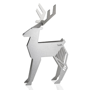 geometric origami style deer figurine