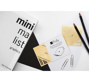 foldable gold business card display