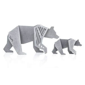 Mama bear Baby bear geometric figurines