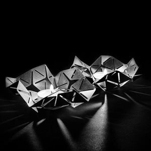 designer origami inspired candle holders