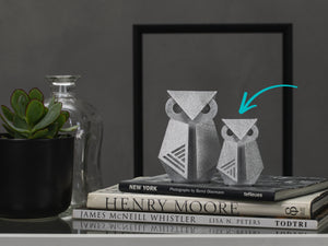 Nordic minimal owls sculptures
